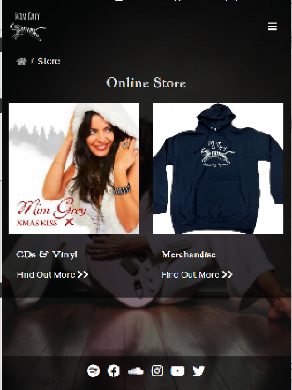 Introducing the Grand Opening of Mim Grey's Online Music Store!